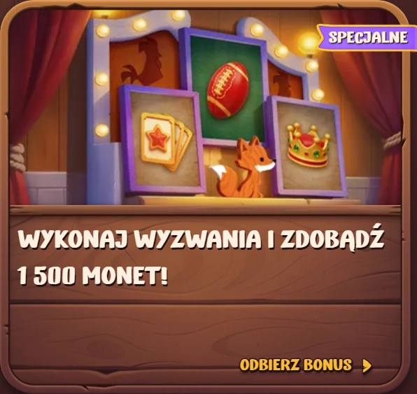Wydarzenie Roostino: wygraj 1500 monet w grach specjalnych