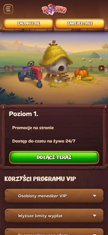 Roostino Casino: Zaloguj się lub zarejestruj na stronie promocji VIP